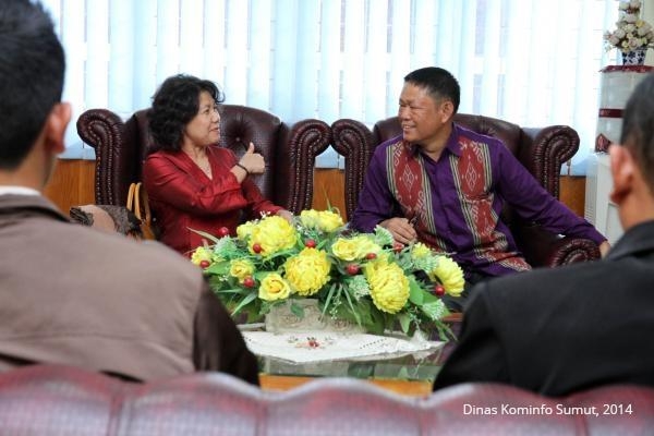 Kadis Kominfo Provsu Terima Kunjungan Kerja Kepala BPMD Provinsi Jawa Tengah
